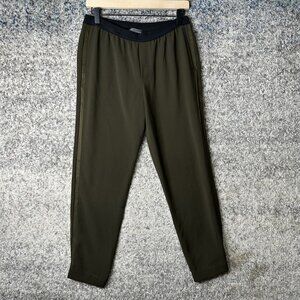 Vince Pants Womens Medium Olive Green Tapered Pull On Casual Ankle Relaxed Fit